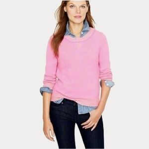 J. Crew Pink Cashmere Plaited Sweatshirt - Medium
